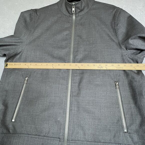 Michael Kors Jacket Mens Size X-Large Gray Full Zip Long Sleeve Pockets - Picture 7 of 14